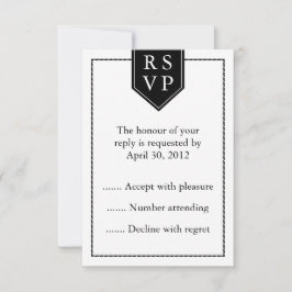 Antworten auf Schwarz-Weiß-Ereignisse, UAWG oder A RSVP Karte