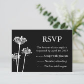 Antworten auf Schwarz-Weiß-Ereignisse, UAWG oder A RSVP Karte (Stehend Vorderseite)