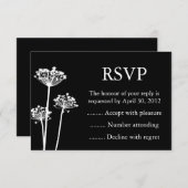 Antworten auf Schwarz-Weiß-Ereignisse, UAWG oder A RSVP Karte (Vorne/Hinten)