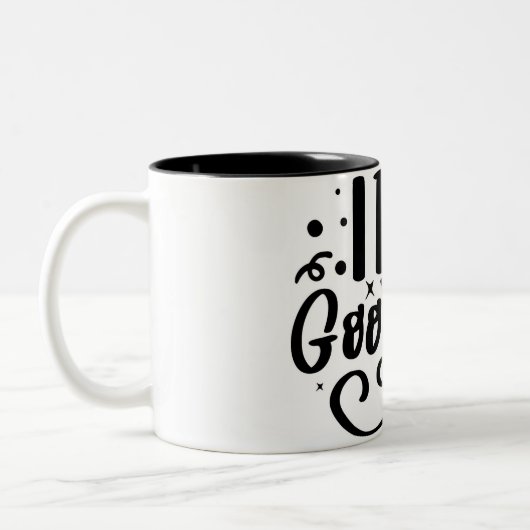 Antworten mit einem Lächeln finden: IDK Google IT Zweifarbige Tasse (Links)