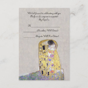 Antworten Sie bitte "Der Kuss" Klimt Jugendstil Ho Einladung