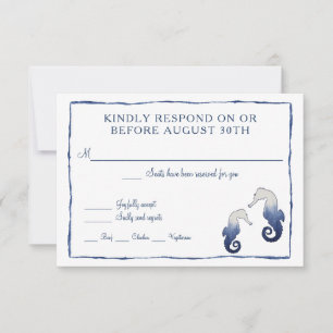 Antworten Sie bitte Shibori Kumo Aquarell Strand S RSVP Karte