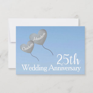 Antworten Sie bitte zur silbernen Hochzeit-Karte z RSVP Karte