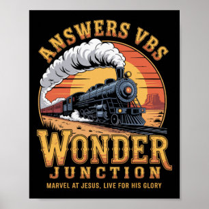 Antworten Vbs 2025 Wonder Junction Christlicher Zu Poster