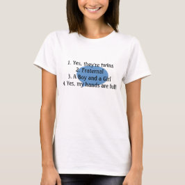 antwortendes Doppelfragent-stück T-Shirt