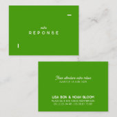 Antwortkarte Colorus - Grün Citron Mitteilungskarte (Vorne/Hinten)