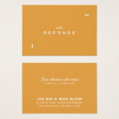 Antwortkarte Colorus - Orange (Vorne & Hinten)