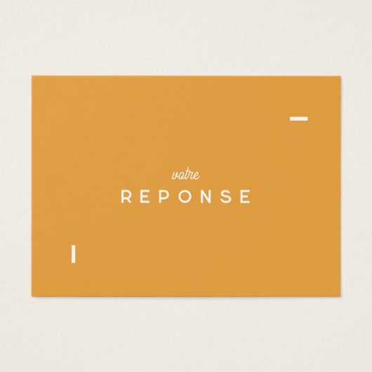 Antwortkarte Colorus - Orange (Vorderseite)