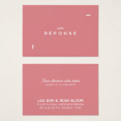 Antwortkarte Colorus - Rose (Vorne & Hinten)