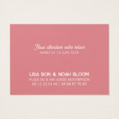 Antwortkarte Colorus - Rose (Rückseite)