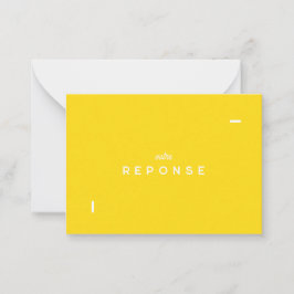 Antwortkarte Colorus - Zitronengelb Mitteilungskarte