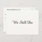 Antwortkarte Einladungspostkarte (Vorne/Hinten)