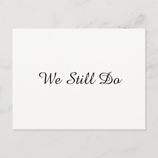 Antwortkarte Einladungspostkarte (Vorderseite)