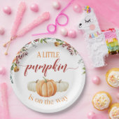 Antwortkarte Fall Little Pumpkin Pappteller (Party)