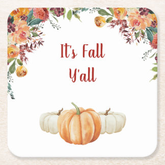 Antwortkarte Fall Little Pumpkin Rechteckiger Pappuntersetzer