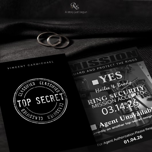 Antwortkarte für den Ringträger Dankeskarte