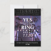 Antwortkarte für den Ringträger Dankeskarte (Rückseite)