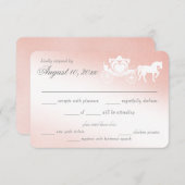 Antwortkarte für die magische blütige Märchenblüte RSVP Karte (Vorne/Hinten)