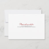 Antwortkarte für die Registerkarte "Modern Ticket" RSVP Karte (Rückseite)