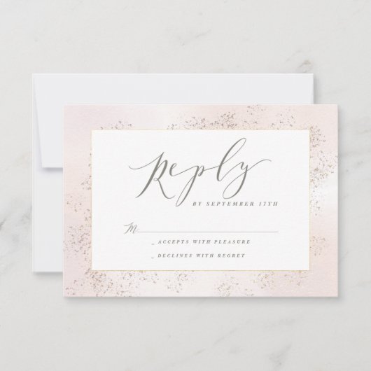 Antwortkarte für die Touch leeren RSVP Karte (Vorderseite)