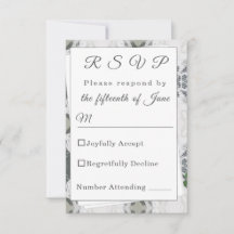 Antwortkarte für die weiße Spitze und die Rose der