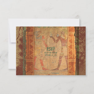 Antwortkarte für eine Hochzeit im Stil des alten Ä RSVP Karte