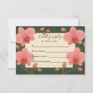 Antwortkarte für Ever After Orchidee RSVP Karte