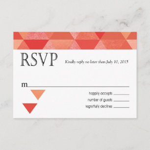Antwortkarte für geometrische Dreiecke (UAWG)   Ko RSVP Karte
