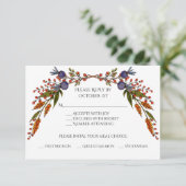 Antwortkarte für Herbst RSVP Karte (Stehend Vorderseite)