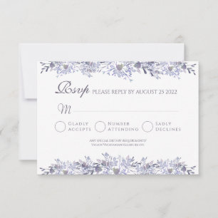 Antwortkarte für Hochzeit mit Vintage-Blumenmotiv RSVP Karte
