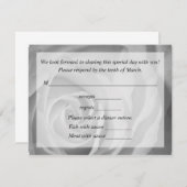 Antwortkarte für Hochzeiten RSVP Karte (Vorne/Hinten)