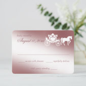 Antwortkarte für Märchentransporte RSVP Karte (Stehend Vorderseite)