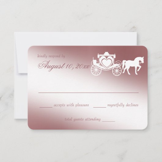 Antwortkarte für Märchentransporte RSVP Karte (Vorderseite)