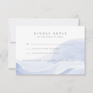 Antwortkarte für Meereswellen RSVP Karte