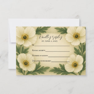 Antwortkarte für Poppy Drift RSVP Karte