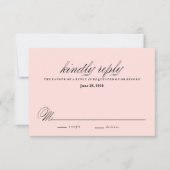 Antwortkarte für RUSTIC KRAFT CASCACAING BLUME RSVP Karte (Vorderseite)