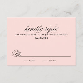 Antwortkarte für RUSTIC KRAFT CASCACAING BLUME RSVP Karte