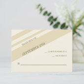 Antwortkarte für Streifen RSVP Karte (Stehend Vorderseite)