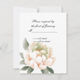 Antwortkarte für Wasserfarben RSVP Karte