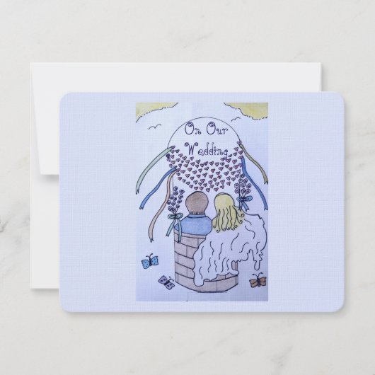 Antwortkarte 'Hoch hinaus' RSVP Karte (Vorderseite)