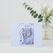 Antwortkarte 'Hoch hinaus' RSVP Karte (Stehend Vorderseite)