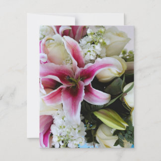 Antwortkarte mit floraler Hülle RSVP Karte