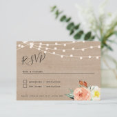 Antwortkarte RSVP Champsera Guinguette Karte (Stehend Vorderseite)