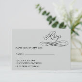 Antwortkarte RSVP Karte (Stehend Vorderseite)