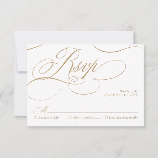 Antwortkarte RSVP Karte (Vorderseite)