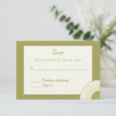 Antwortkarte RSVP Karte (Stehend Vorderseite)