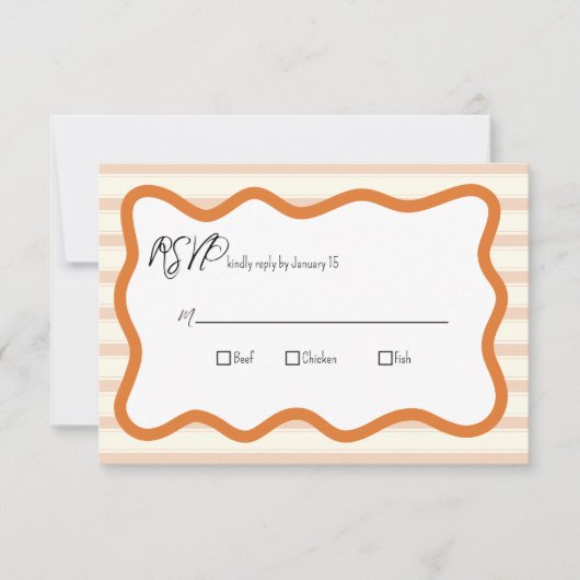 Antwortkarte RSVP Karte (Vorderseite)