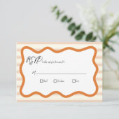 Antwortkarte RSVP Karte (Stehend Vorderseite)