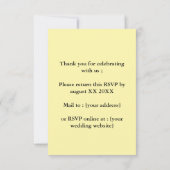 Antwortkarte RSVP Karte (Rückseite)