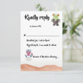 Antwortkarte RSVP Karte (Stehend Vorderseite)